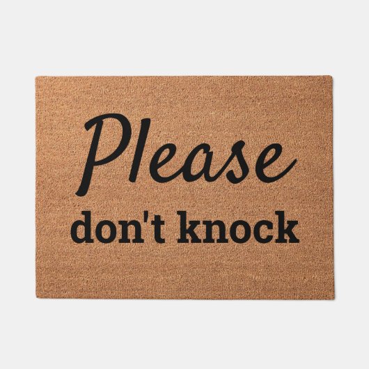 Alsjeblieft niet kloppen deurmat (Voorkant)