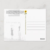 Alsjeblieft niet meer oorlog / liefde, Normandië,  Briefkaart (Achterkant)