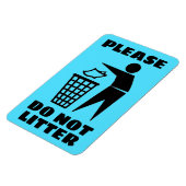 Alsjeblieft niet Nest Zwart en Blauw Gepersonalise Magneet (Linkerzijde)