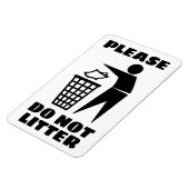 Alsjeblieft niet Nest Zwart en Wit Gepersonaliseer Magneet (Linkerzijde)