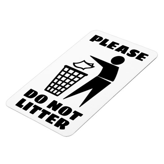 Alsjeblieft niet Nest Zwart en Wit Gepersonaliseer Magneet (Linkerzijde)