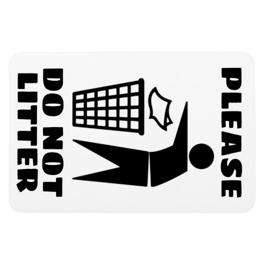 Alsjeblieft niet Nest Zwart en Wit Gepersonaliseer Magneet (Horizontaal)