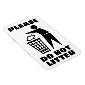 Alsjeblieft niet Nest Zwart en Wit Gepersonaliseer Magneet (Rechterzijde)