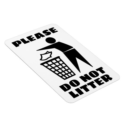 Alsjeblieft niet Nest Zwart en Wit Gepersonaliseer Magneet (Rechterzijde)