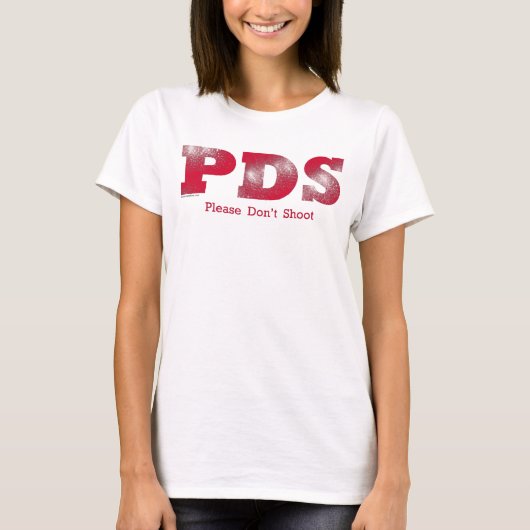 Alsjeblieft niet schieten t-shirt (Voorkant)
