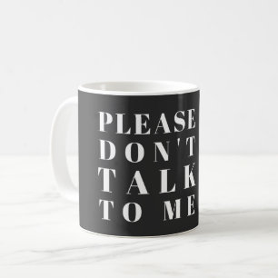ALSJEBlIEFT PRAAT NIET MET ME - SARCASTISCHE GEEST Koffiemok