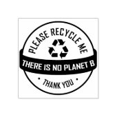 Alsjeblieft Recyclen, er is geen planet B, bedankt Rubberstempel (Afrduk)