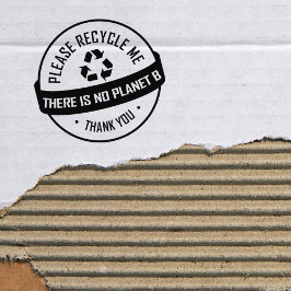Alsjeblieft Recyclen, er is geen planet B, bedankt Rubberstempel