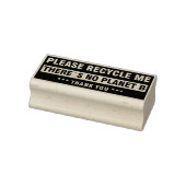 Alsjeblieft, Recyclen me, er is geen planet B, bed Rubberstempel (Stempel)