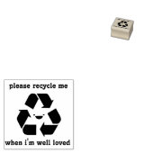 Alsjeblieft Recyclen me schattig stempel (Gestempeld)