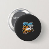Alsjeblieft Reddingshond Liefde Ronde Button 5,7 Cm (Voorkant /achterkant)