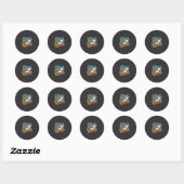 Alsjeblieft Reddingshond Liefde Ronde Sticker (Vel)