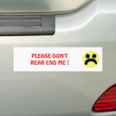Alsjeblieft, stop me niet achteruit bumpersticker (Op auto)