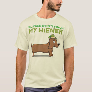 Alsjeblieft, trek mijn Wiener T-Shirt niet in