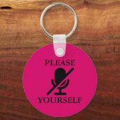 Alsjeblieft, verminder jezelf sleutelhanger (Voorkant)