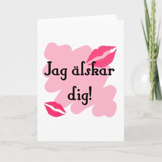 Älskar de punt graaft - Zweeds Feestdagen Kaart (Voorkant)