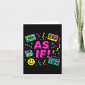 Alsof 90s Retro Clueless Geïnspireerd Grafisch Ont Kaart (Voorkant)