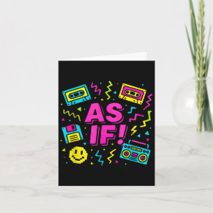 Alsof 90s Retro Clueless Geïnspireerd Grafisch Ont Kaart