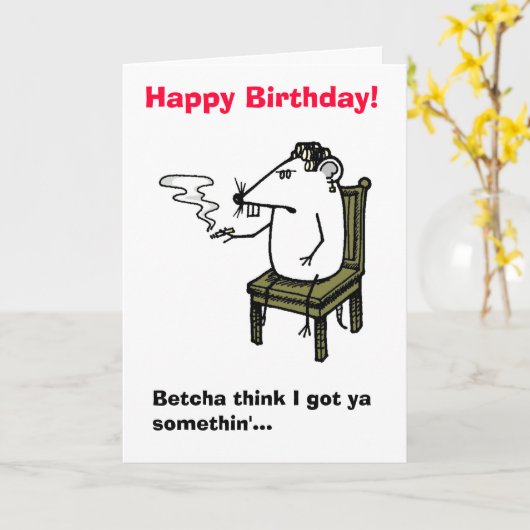 Alsof het me iets kan schelen kaart (Gele Bloem)