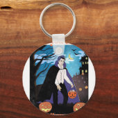 Alsof je Halloween me grappige Halloween uit zou k Sleutelhanger (Voorkant)