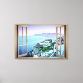 Alsof je in Santorini Greece Canvas Print woont (Voorkant)