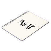 Alsof Notitieboek (Linkerzijde)