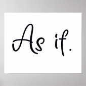 Alsof Poster (Voorkant)