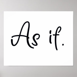 Alsof Poster