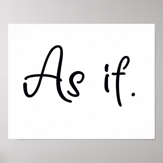 Alsof Poster (Voorkant)
