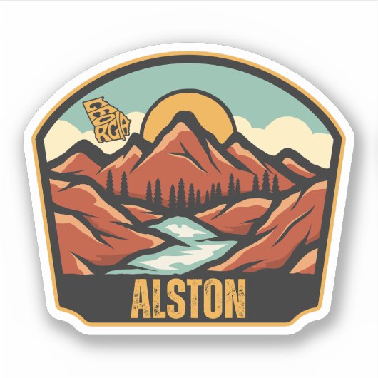 Alston, Georgia Sticker (Voorkant)