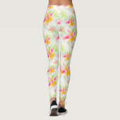 Alstroemeria bloem Peruaanse lelie kunst leggings (Achterkant)