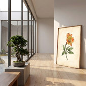 Alstroemeria Botanisch Canvas Muur Kunst Poster