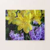 Alstroemeria en Lilacs Flowers Legpuzzel (Horizontaal)