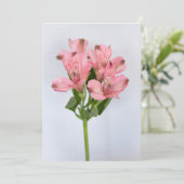 Alstroemeria Flowers Kaart (Staand voorkant)