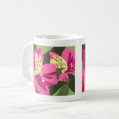 Alstroemeria Flowers Koffiemok (Voorkant links)
