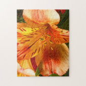 Alstroemeria in Oranje legpuzzel (Verticaal)