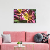 Alstroemeria Peruaanse Lelie bloem Canvas Print (Insitu (Woonkamer))