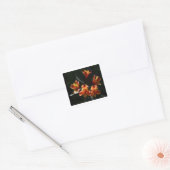 alstroemeria vierkante sticker (Envelop)