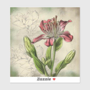 Alstromeria bloemen sticker