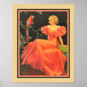 " alstublieft" Art Deco 1930 Poster