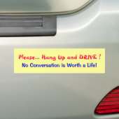 Alstublieft... Ophangen en station Bumpersticker (Op auto)