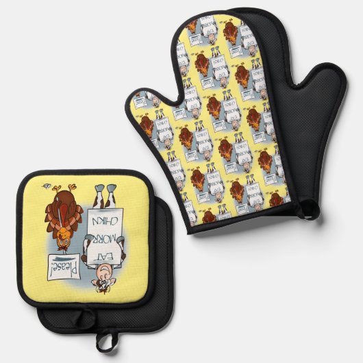 Alstublieft Ovenwant & Pannenlap Set (Voorkant / Achterkant)