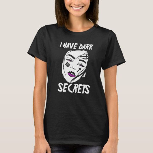 Alt Aesthetics I have Dark Secrets Roos Tattoo Emo T-shirt (Voorkant)