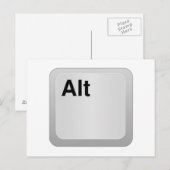 Alt Computer Key Briefkaart (Voorkant / Achterkant)