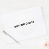 Alt>Ctrl>sticker verwijderen Ronde Sticker (Envelop)