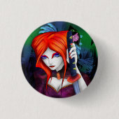 Alt-delta: Shiki met zwaard Ronde Button 3,2 Cm (Voorkant)