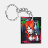 Alt-delta: Shiki met zwaard Sleutelhanger (Voorkant Links)