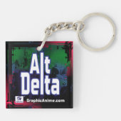 Alt-delta: Shiki met zwaard Sleutelhanger (Achterkant)