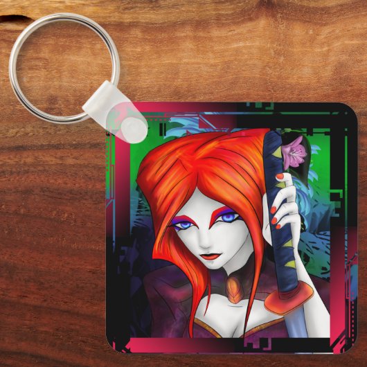 Alt-delta: Shiki met zwaard Sleutelhanger (Voorkant)