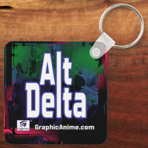 Alt-delta: Shiki met zwaard Sleutelhanger